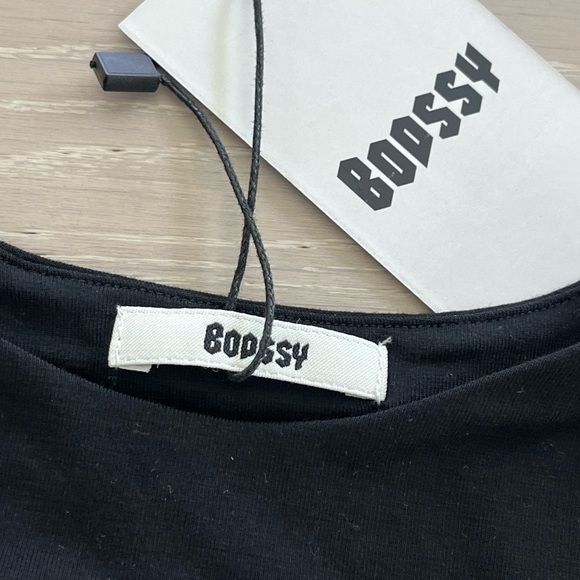 NWT bodssy cutout black bodysuit sz XS - Picture 11 of 16